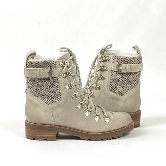 Sam Edelman Tenlee Suede Leather Lace-Up Lug Sole Hiker Boot 7 - Picture 4 of 12